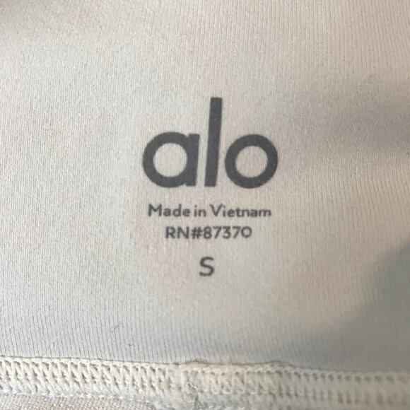 alo High Waisted  Cream Coloured Yoga Pants (RN#87370) Size S - Picture 7 of 8